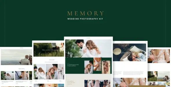 Memory – Wedding Photography Elementor Template Kits
